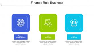 Finance Role Business Ppt Powerpoint Presentation Layouts Slides Cpb