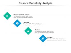 Finance sensitivity analysis ppt powerpoint presentation gallery graphics download cpb