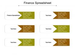 Finance spreadsheet ppt powerpoint presentation infographic template images cpb