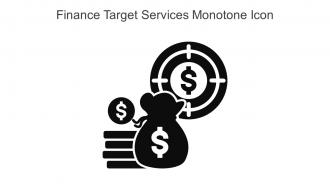 Finance Target Services Monotone Icon In Powerpoint Pptx Png And Editable Eps Format