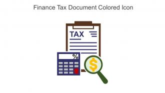 Finance Tax Document Colored Icon In Powerpoint Pptx Png And Editable Eps Format