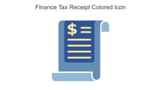 Finance Tax Receipt Colored Icon In Powerpoint Pptx Png And Editable Eps Format