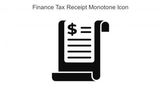 Finance Tax Receipt Monotone Icon In Powerpoint Pptx Png And Editable Eps Format