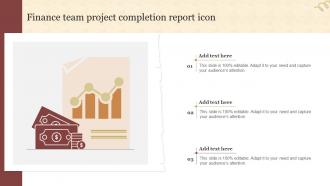 Finance Team Project Completion Report Icon