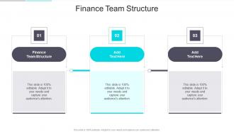 Finance Team Structure In Powerpoint And Google Slides Cpb
