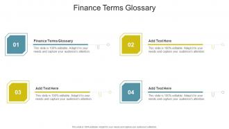 Finance Terms Glossary In Powerpoint And Google Slides Cpb