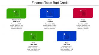 Finance Tools Bad Credit Ppt Powerpoint Presentation Summary Background Image Cpb