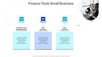 Finance Tools Small Business In Powerpoint And Google Slides Cpb