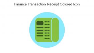 Finance Transaction Receipt Colored Icon In Powerpoint Pptx Png And Editable Eps Format