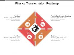 Finance transformation roadmap ppt powerpoint presentation show cpb