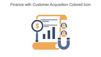 Finance With Customer Acquisition Colored Icon In Powerpoint Pptx Png And Editable Eps Format