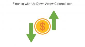Finance With Up Down Arrow Colored Icon In Powerpoint Pptx Png And Editable Eps Format