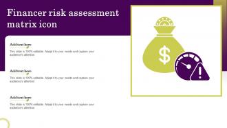 Financer Risk Assessment Matrix Icon