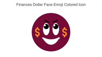 Finances Dollar Face Emoji Colored Icon In Powerpoint Pptx Png And Editable Eps Format