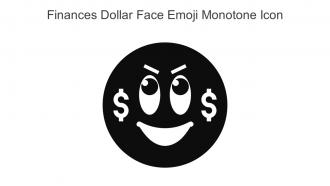 Finances Dollar Face Emoji Monotone Icon In Powerpoint Pptx Png And Editable Eps Format