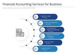 Financial accounting services for business