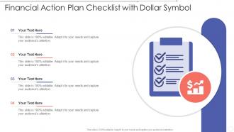 Financial Action Plan Checklist With Dollar Symbol