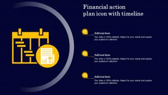Financial Action Plan Icon With Timeline