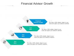 Financial advisor growth ppt powerpoint presentation professional graphics design cpb