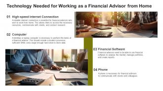 Financial Advisor Work From Home Powerpoint Presentation And Google Slides ICP Engaging Customizable