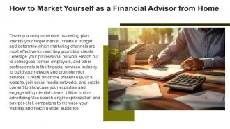 Financial Advisor Work From Home Powerpoint Presentation And Google Slides ICP Adaptable Customizable