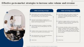 Financial Advisory Effective Go To Market Strategies To Increase Sales Volume And Revenue BP SS