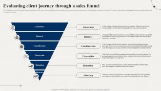 Financial Advisory Evaluating Client Journey Through A Sales Funnel BP SS