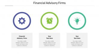 Financial advisory firms ppt powerpoint presentation model format cpb