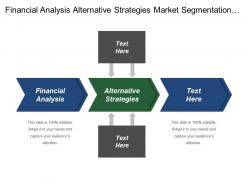 Financial analysis alternative strategies market segmentation brand strategy
