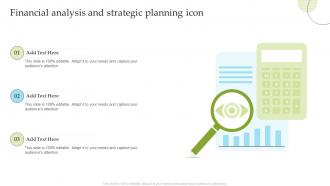 Financial Analysis And Strategic Planning Icon