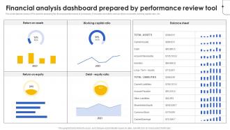 Financial Analysis Dashboard Prepared By Performance Review Tool