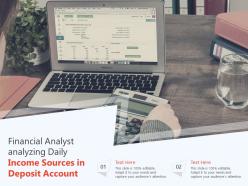 Financial Analyst Analyzing Daily Income Sources In Deposit Account