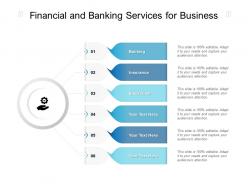 Financial and banking services for business