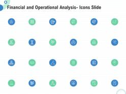 Financial and operational analysis financial and operational analysis icons slide ppt elements