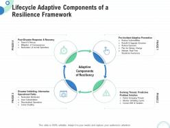 Financial and operational analysis lifecycle adaptive components of a resilience framework ppt grid