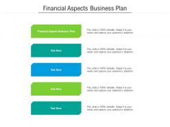 Financial aspects business plan ppt powerpoint presentation pictures rules cpb