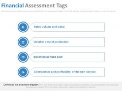 Financial assessment tags ppt slides