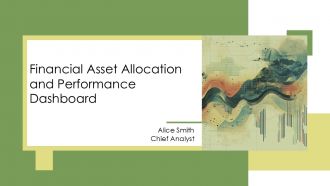 Financial Asset Allocation And Performance Dashboard PPT Example AT
