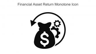 Financial Asset Return Monotone Icon In Powerpoint Pptx Png And Editable Eps Format
