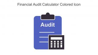 Financial Audit Calculator Colored Icon In Powerpoint Pptx Png And Editable Eps Format