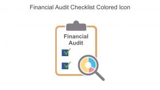 Financial Audit Checklist Colored Icon In Powerpoint Pptx Png And Editable Eps Format