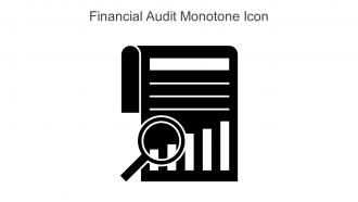 Financial Audit Monotone Icon In Powerpoint Pptx Png And Editable Eps Format