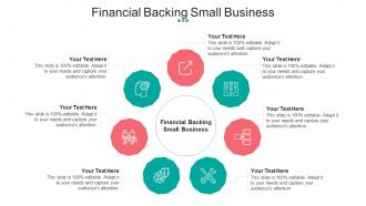 Financial Backing Small Business Ppt Powerpoint Presentation Infographics Portfolio Cpb