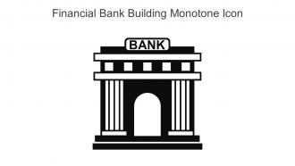 Financial Bank Building Monotone Icon In Powerpoint Pptx Png And Editable Eps Format