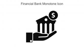 Financial Bank Monotone Icon In Powerpoint Pptx Png And Editable Eps Format
