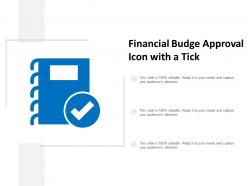 Financial Budge Approval Icon With A Tick