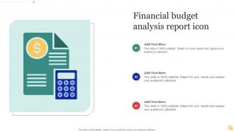 Financial Budget Analysis Report Icon