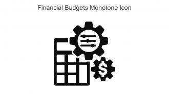 Financial Budgets Monotone Icon In Powerpoint Pptx Png And Editable Eps Format