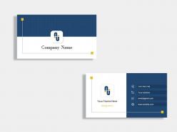 Financial business card design template