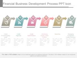 Financial business development process ppt icon